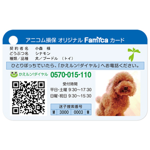 Famicaカード　ブルー　(※アニコム損保契約者限定販売)